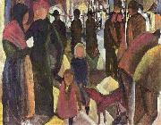 August Macke Farewell oil on canvas